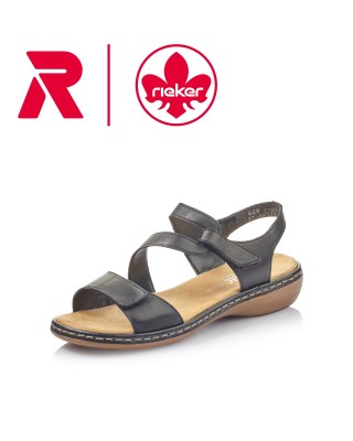 Rieker fekete női szandál