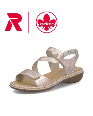 Rieker rosegold női szandál