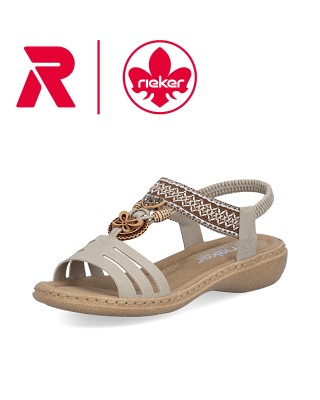 Rieker bézs női szandál