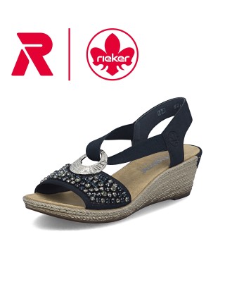 Rieker sötétkék telitalpú...