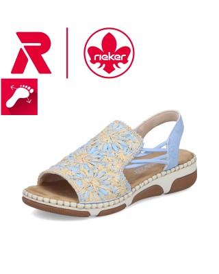 Rieker világoskék mintás...