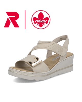 Rieker bézs telitalpú szandál