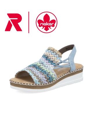 Rieker világoskék telitalpú...