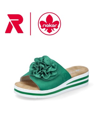 Rieker zöld női papucs