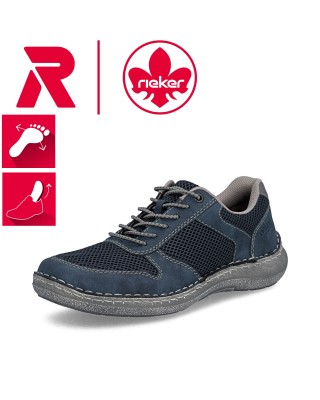 Rieker kék fűzős férfi cipő