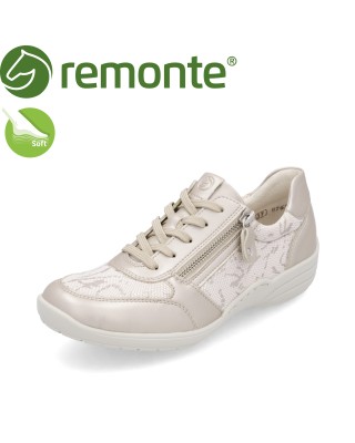 Remonte bézs női fűzős cipő