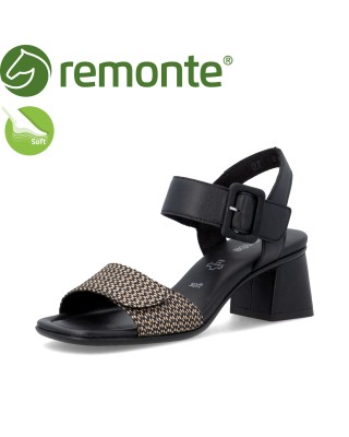 Remonte fekete sarkas szandál