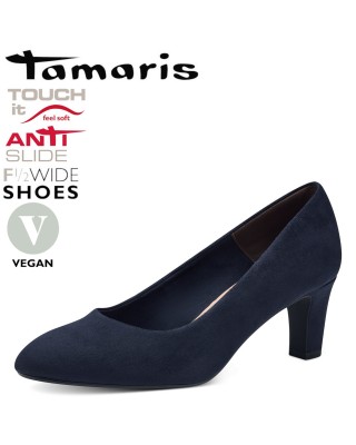 Tamaris sötétkék magassarkú...