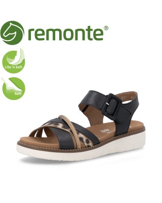 Remonte fekete női szandál