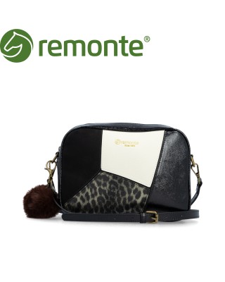 Remonte fekete lakk kistáska